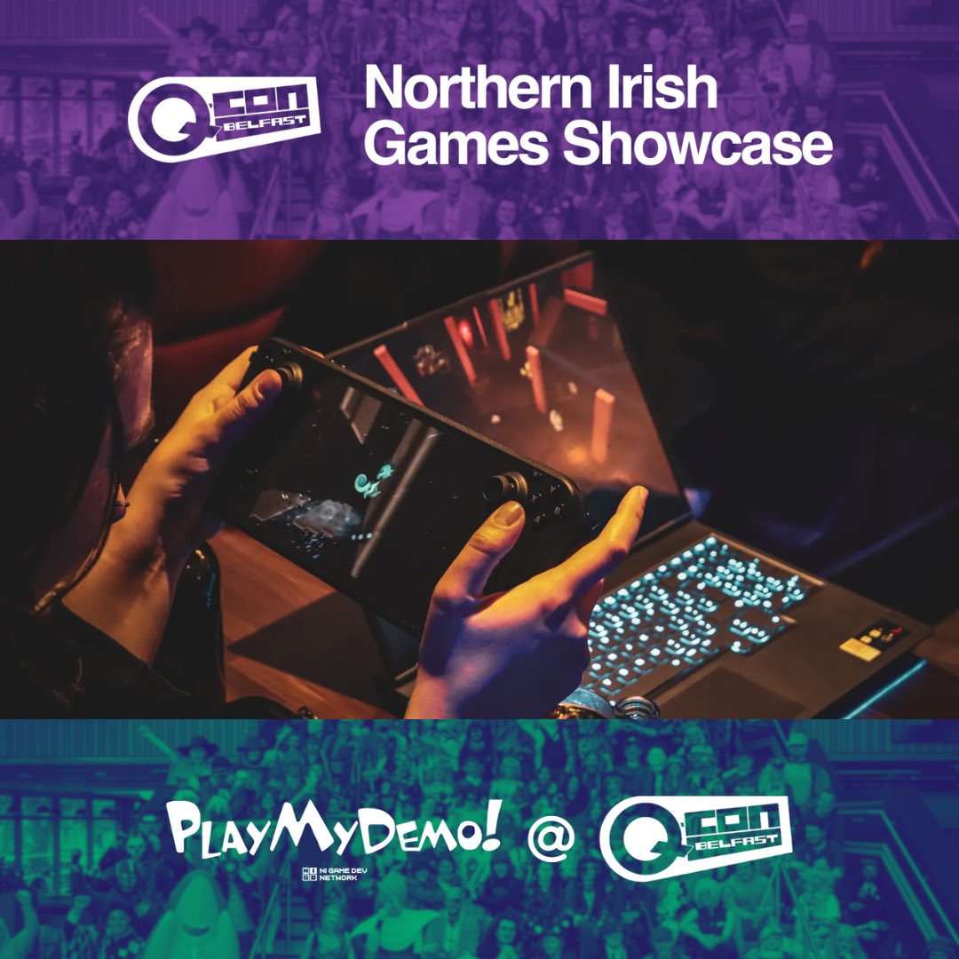 NI Game Dev Network (@nigamedev) on Twitter photo 🚨BIG NEWS🚨
We’ve teamed up with <a href="/QUB_QCon/">Q-Con Belfast</a> to bring TWO indie games areas to Q-Con 2024 to showcase the best of NI’s game dev talent to 2000+ attendees on Sat 15th & Sun 16th June 🕹️
⚠️ APPLICATIONS CLOSE MAY 6TH!
Open this thread for details! 👇🧵 🚨BIG NEWS🚨
We’ve teamed up with <a href="/QUB_QCon/">Q-Con Belfast</a> to bring TWO indie games areas to Q-Con 2024 to showcase the best of NI’s game dev talent to 2000+ attendees on Sat 15th & Sun 16th June 🕹️
⚠️ APPLICATIONS CLOSE MAY 6TH!
Open this thread for details! 👇🧵