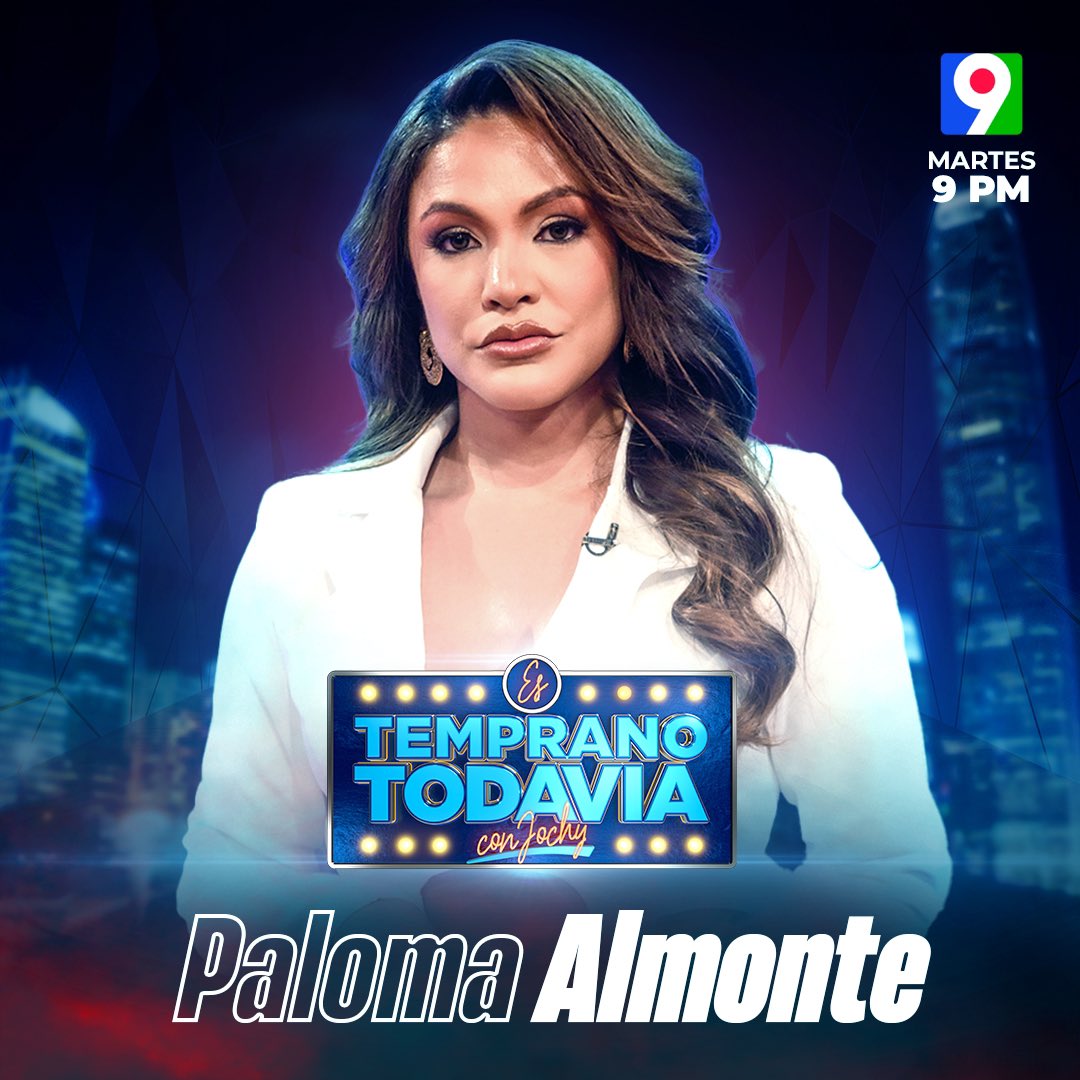 Este martes recibimos en el estudio a la bella @PalomaAlmonteTV 😍 #estempranotodavia 

#EsTempranoTodavia #ETT
#NuevaTemporada
⏰9PM
🖥️ @colorvisionc9