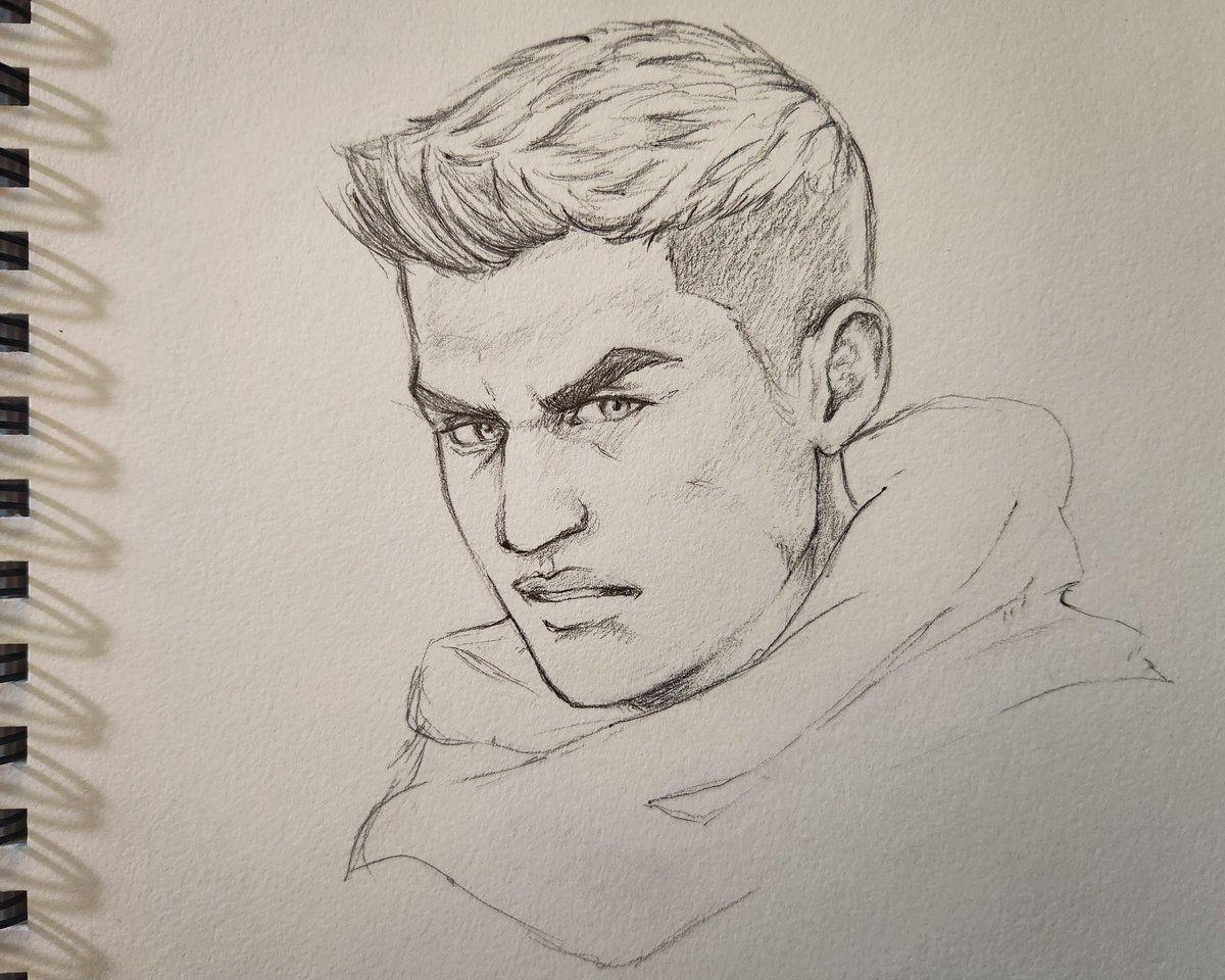 'I feel sorry for all the men that died believing in you.' Lunch doodle of Piers Nivans from Resident Evil 6. These speed sketches are good practice for laying down recognizable faces with more efficiency than I usually have in Photoshop. #ResidentEvil #PiersNivans