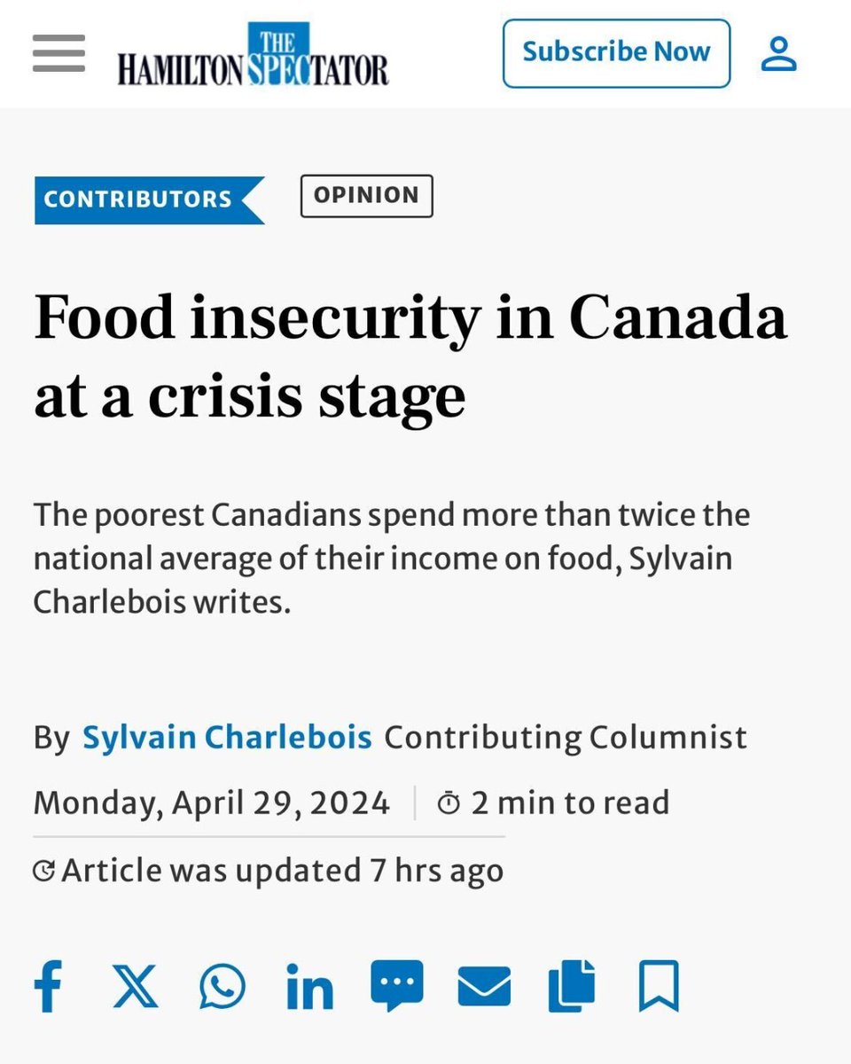 'Despite years of expansive government spending under the Trudeau government, the trend of food affordability continues to move in the wrong direction.' He's not worth the cost.
