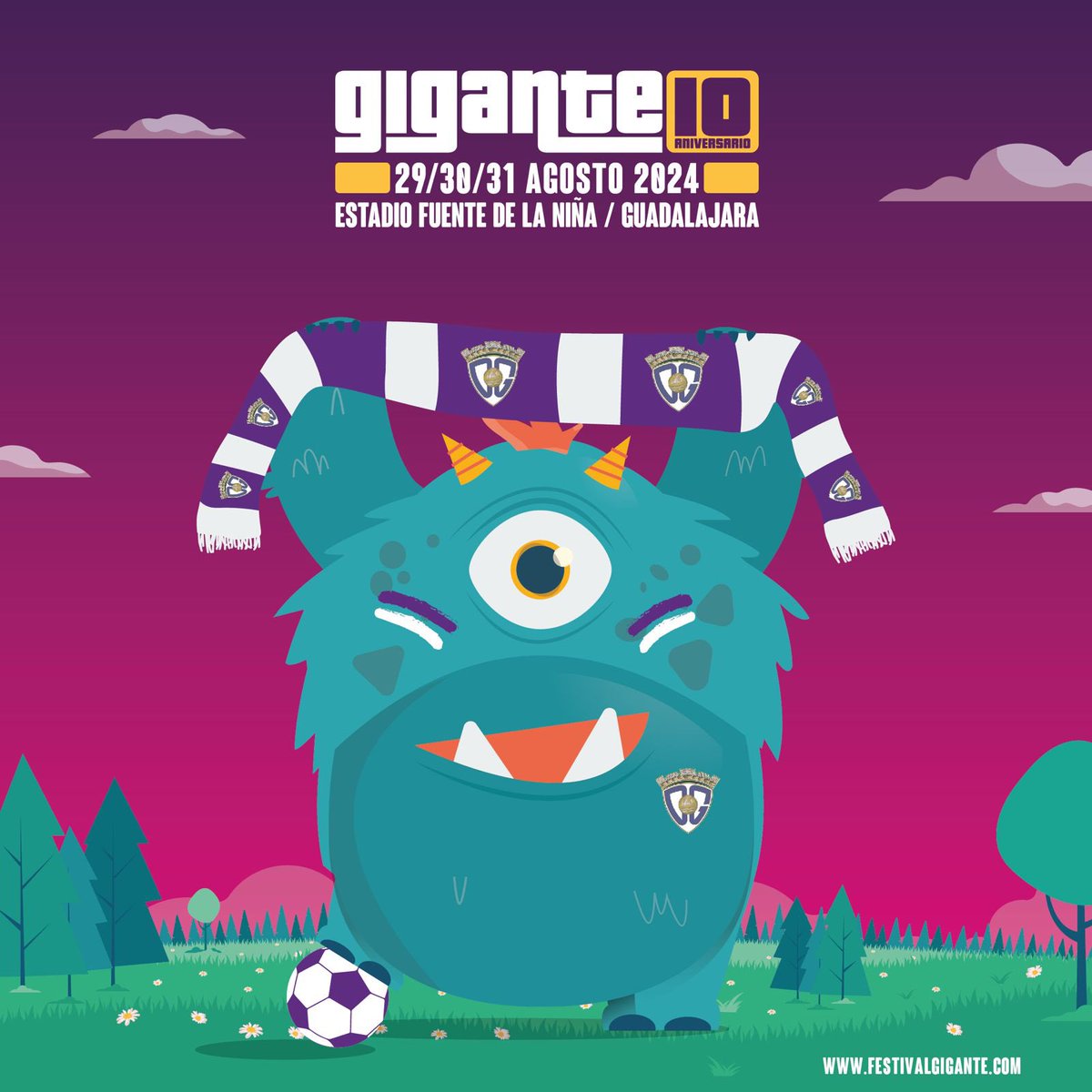 Ziggy quiere invitaros a los GIGANTES que ya tengáis vuestro abono para el festi a disfrutar del próximo partido del <a href="/deporguada/">C.D. Guadalajara 🟣⚪️</a> .

Sólo tenéis que pasar con el abono impreso a recoger vuestra invitación en <a href="/LaFavoritaGuada/">La Favorita</a> .

¡El cupo de invitaciones es limitado!