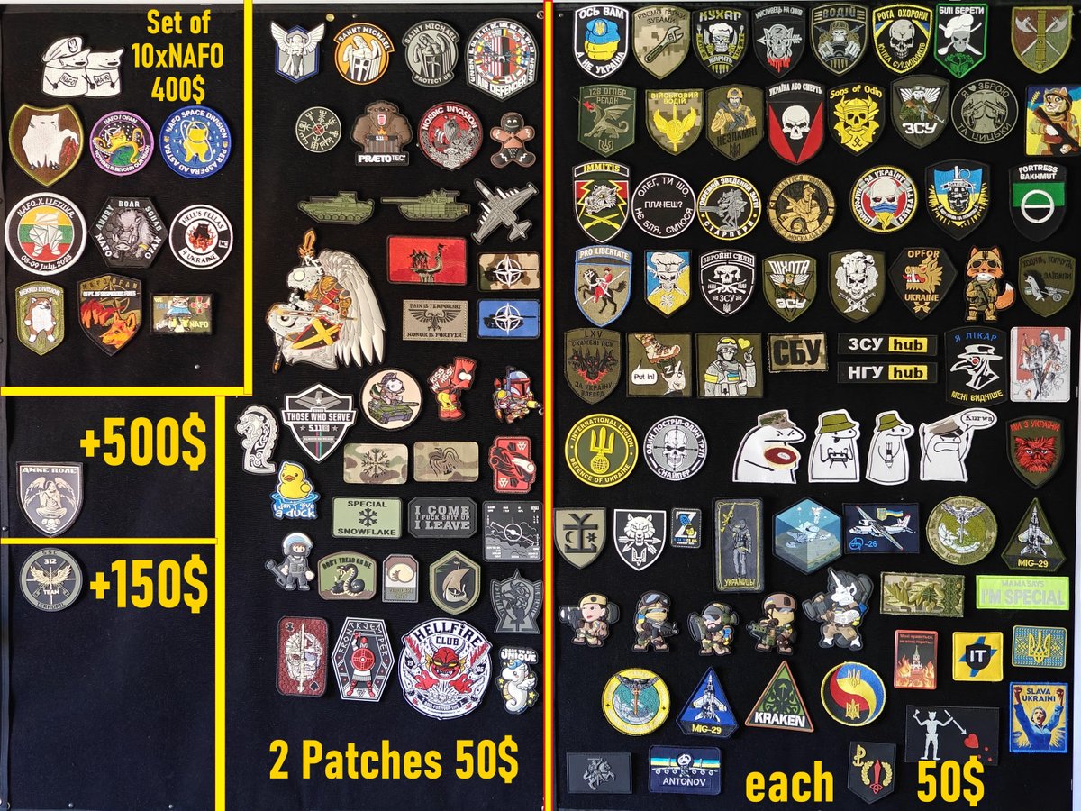 📢 Patches for a 🛺BUGGY 📢 Donate to 🇺🇦@Kartul_girl's 🛺Buggy fundraiser and get one or more patches of your choice. Free 🌎worldwide 📨shipping! ⚠️ For information and updated images with patches still available, please see the 👇 attached tweets ⚠️