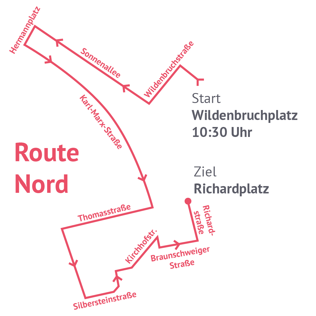 Straßen sind für alle da! Heraus zur Neuköllner Kidical Mass am 5. Mai auf zwei Routen!

Start jeweils um 10:30 am U-Bahnhof Britz Süd und am Wildenbruchplatz und gemeinsamer Abschluss am Richardplatz.

#kidicalmass #strassensindfueralleda #kinderaufsrad

kinderaufsrad.org
