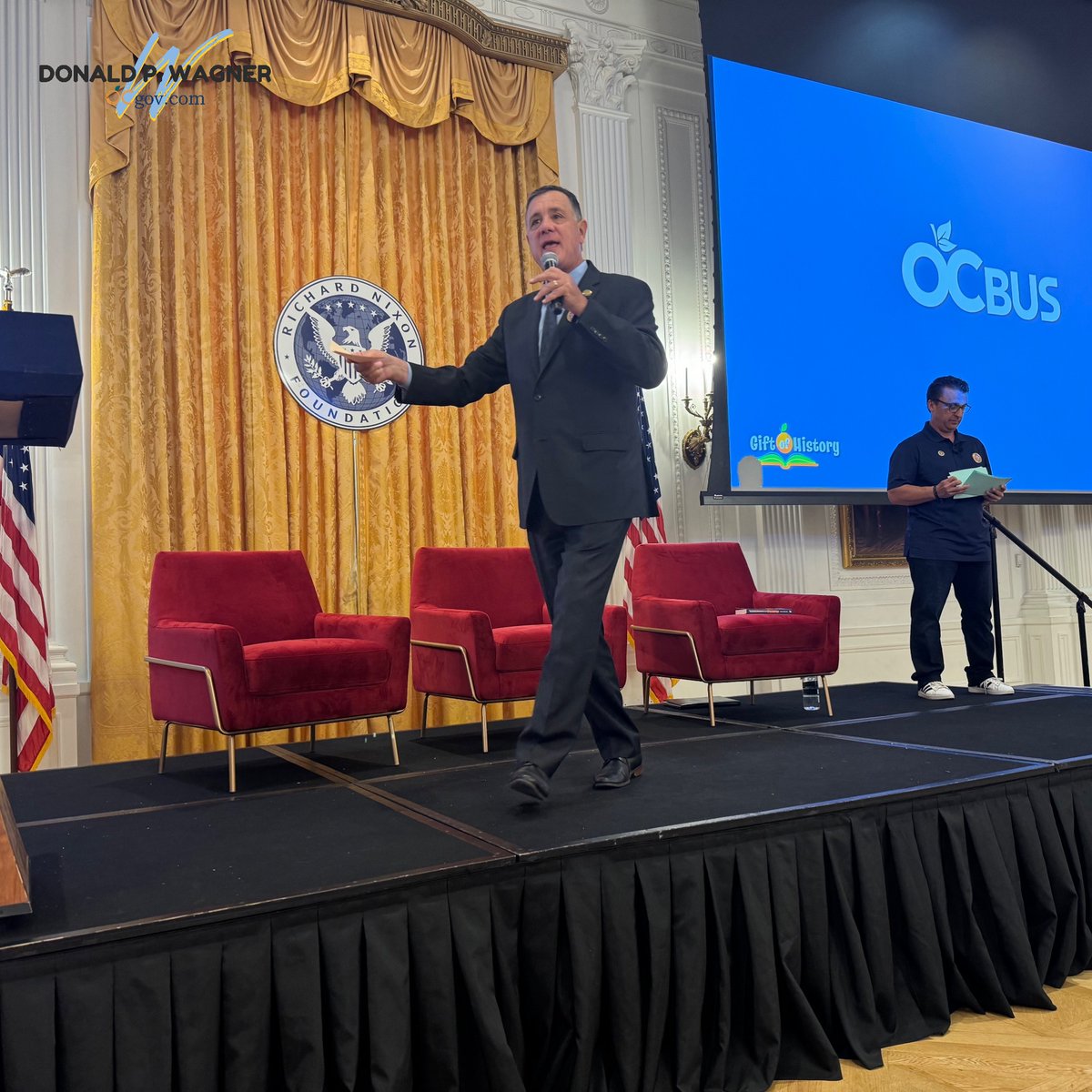 On Thursday morning, I had the opportunity to welcome 300 Third Grade students from several Orange County School Districts at the @nixonlibrary. This was a very special morning for me, it is always a pleasure to meet the young people who will be the future of our great county.