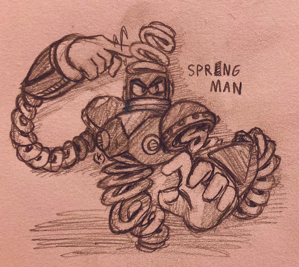 Spring Man (study) 
#MegaMan #ロックマン