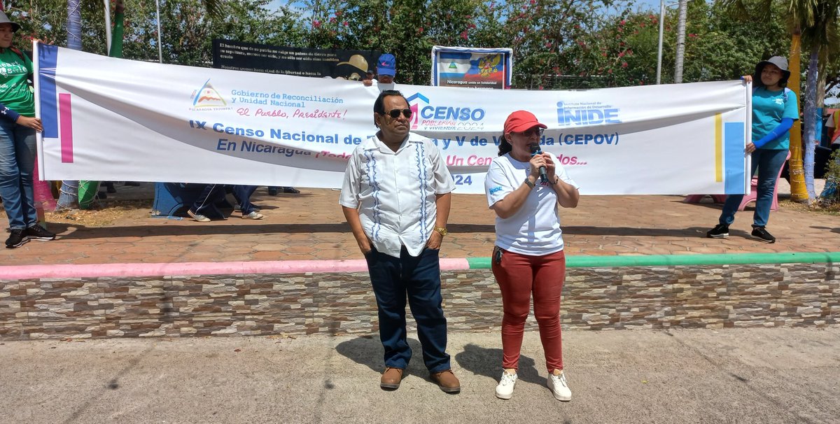 Con una caminata por las principales calles del Municipio de Tipitapa se anunció el inicio del Censo Nacional de Población y vivienda, este próximo Martes 30 de Abril 2024. #Censos2024 #Nicaragua #29Abril