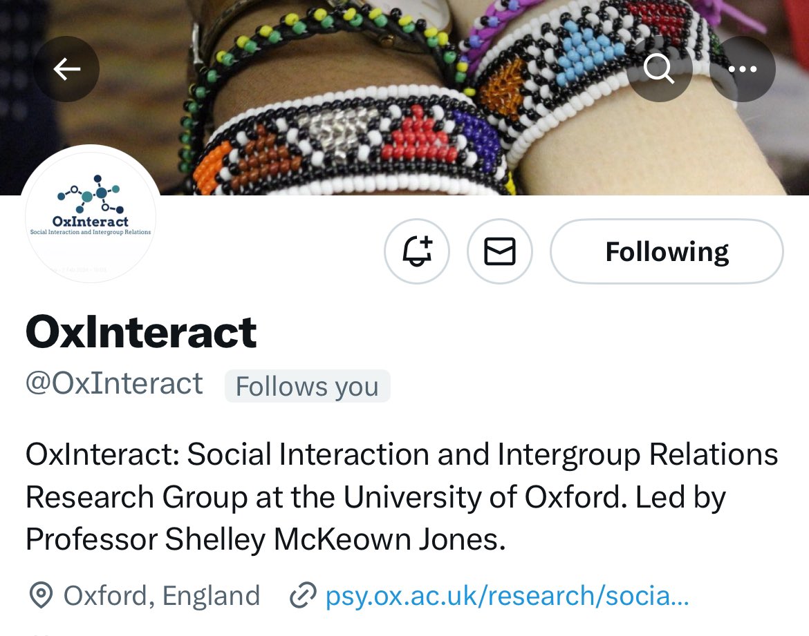 Our shiny new research group in @OxExpPsy now has an X account of its very own. Give @OxInteract a follow to find out more about who we are the work that we are doing. Exciting times ahead!