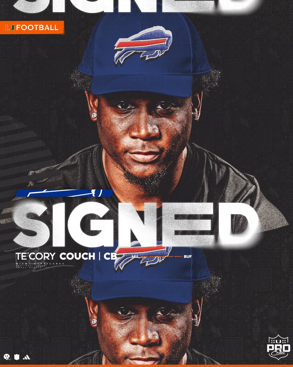 Signed to Bills Mafia! ✍️ Te’Cory is on his way to Buffalo 🙌 #ProCanes | @buffalobills