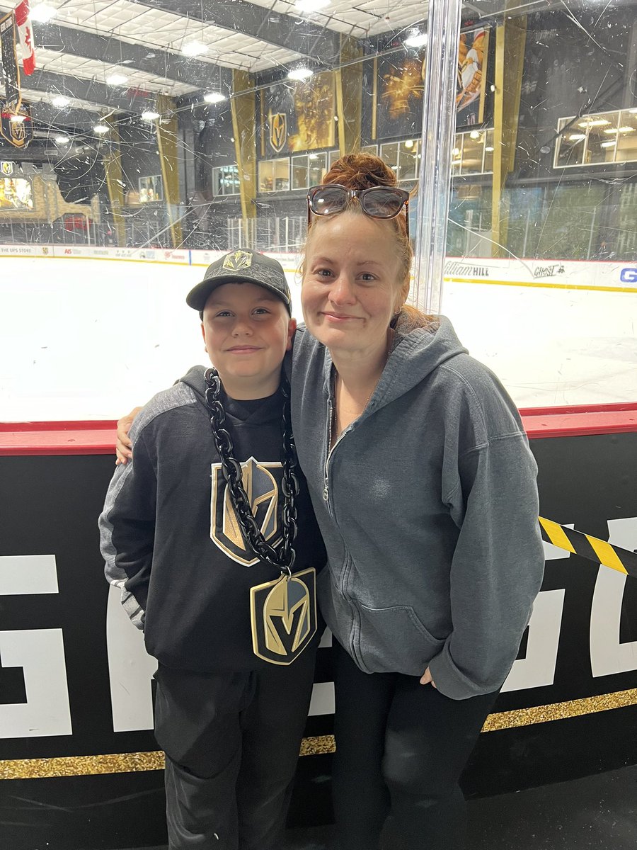 WINNERS!!! 🥳 These lucky fans are going to Game 4!!! Perks of coming to VGK practices 😃