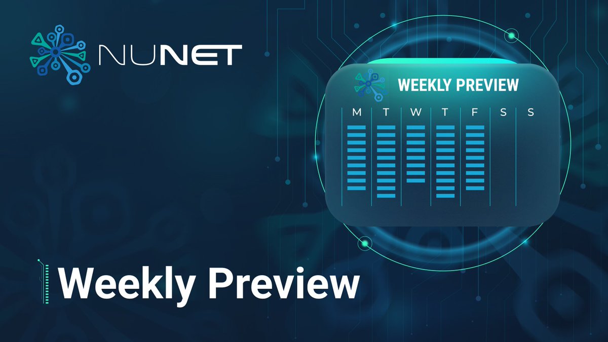 Our Development focus for this week at #NuNet 👀

🛡️ Add a security checklist to create a MR
🦾 Refactor libp2p module
🔗 Add clover db support

In Review now:
▶️ dms unit test improvement

For more 👉 gitlab.com/nunet