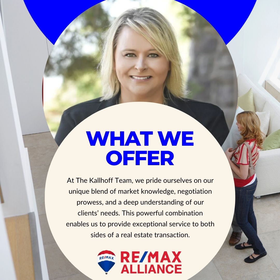 🌟🏡 What we offer 🌟🏡  

🌟🤝  Ready to experience the difference? Contact us today! 📞💼  

#RebeccaKallhoff #REMAXAlliance #ArizonaRealEstate #ContactNow #TheKallhoffTeam #RealEstateExcellence  #ArizonaRealEstate #ArizonaRealtors #RealtorArizona
