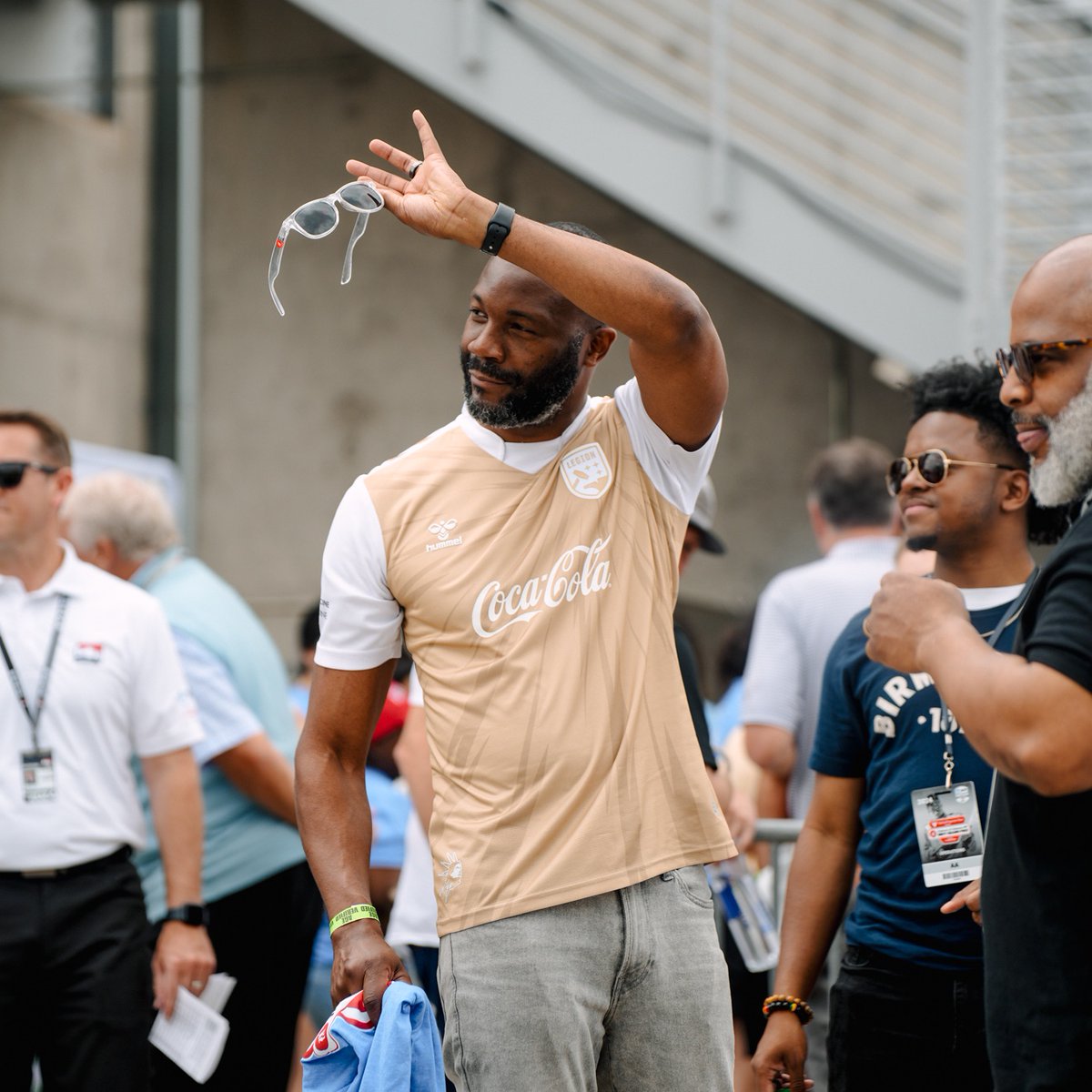 Mayor @randallwoodfin repping Legion FC at the Children’s of Alabama Indy Grand Prix this past weekend! #HammerDown