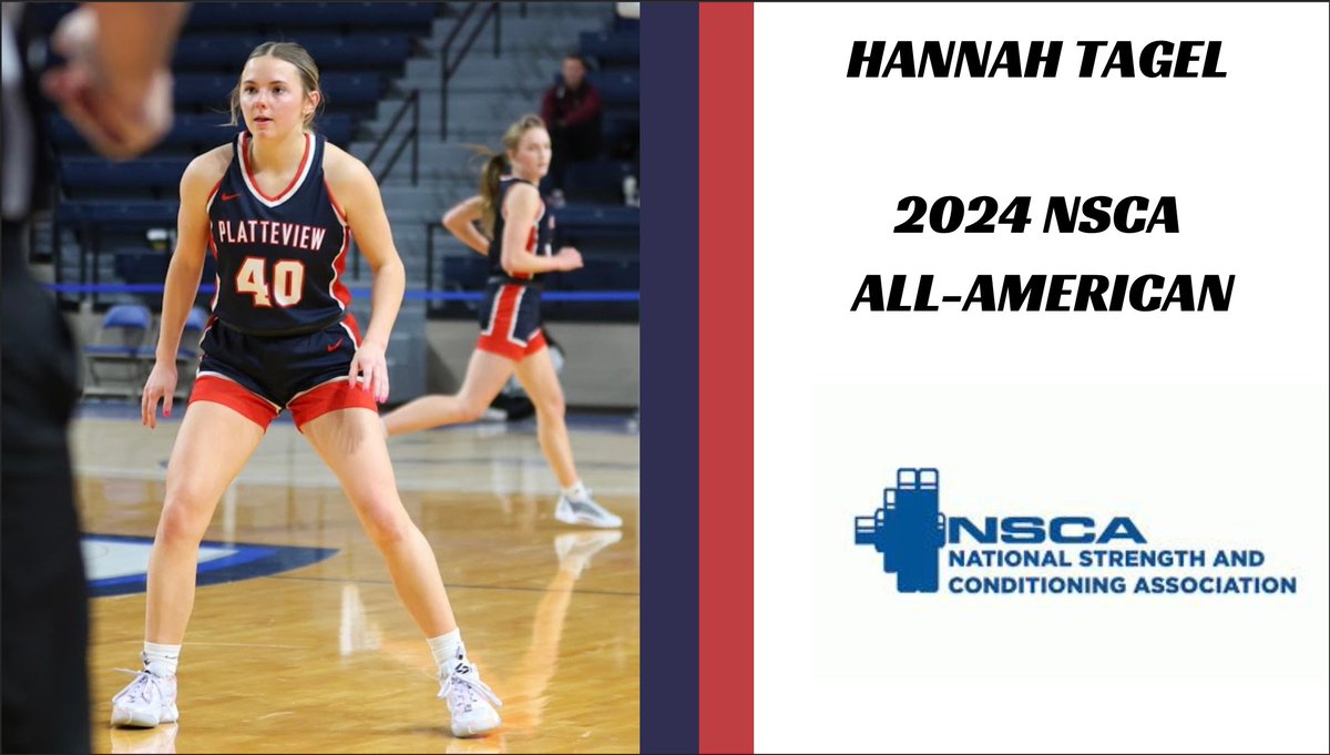 Congratulations to <a href="/lexihans/">Lexi</a> <a href="/HannahTagel/">Hannah Tagel</a> &amp; <a href="/KateRoseland/">Kate Roseland</a> for being named All-American Athletes by the <a href="/NSCA/">NSCA</a> 

Athletes are recognized based upon their commitment to the Strength &amp; Conditioning program, academic achievement and integrity as student athletes.

#EarnEverything