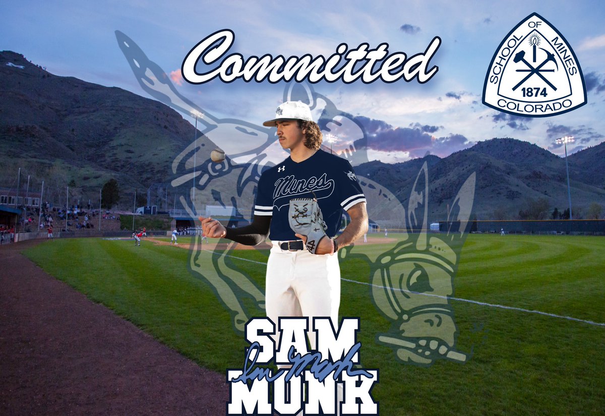 Sam Monk (@samonk26) on Twitter photo I am super excited to announce my commitment to Colorado School of Mines to continue my baseball and engineering careers. I want to thank my family, God, teammates, and all of the coaches that have helped me reach my goal. #HelluvaEngineer
<a href="/OrediggersBSB/">Mines Baseball</a> <a href="/DACCBaseball/">Danville Area CC Baseball</a> I am super excited to announce my commitment to Colorado School of Mines to continue my baseball and engineering careers. I want to thank my family, God, teammates, and all of the coaches that have helped me reach my goal. #HelluvaEngineer
<a href="/OrediggersBSB/">Mines Baseball</a> <a href="/DACCBaseball/">Danville Area CC Baseball</a>