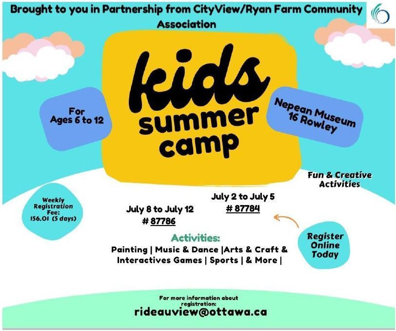 Our office, along with the City View Community Association, advocated to the @OttawaCity to add more recreational uses to the @NepeanMuseum facility. We are glad to welcome a summer camp this year! And there are still spaces open!