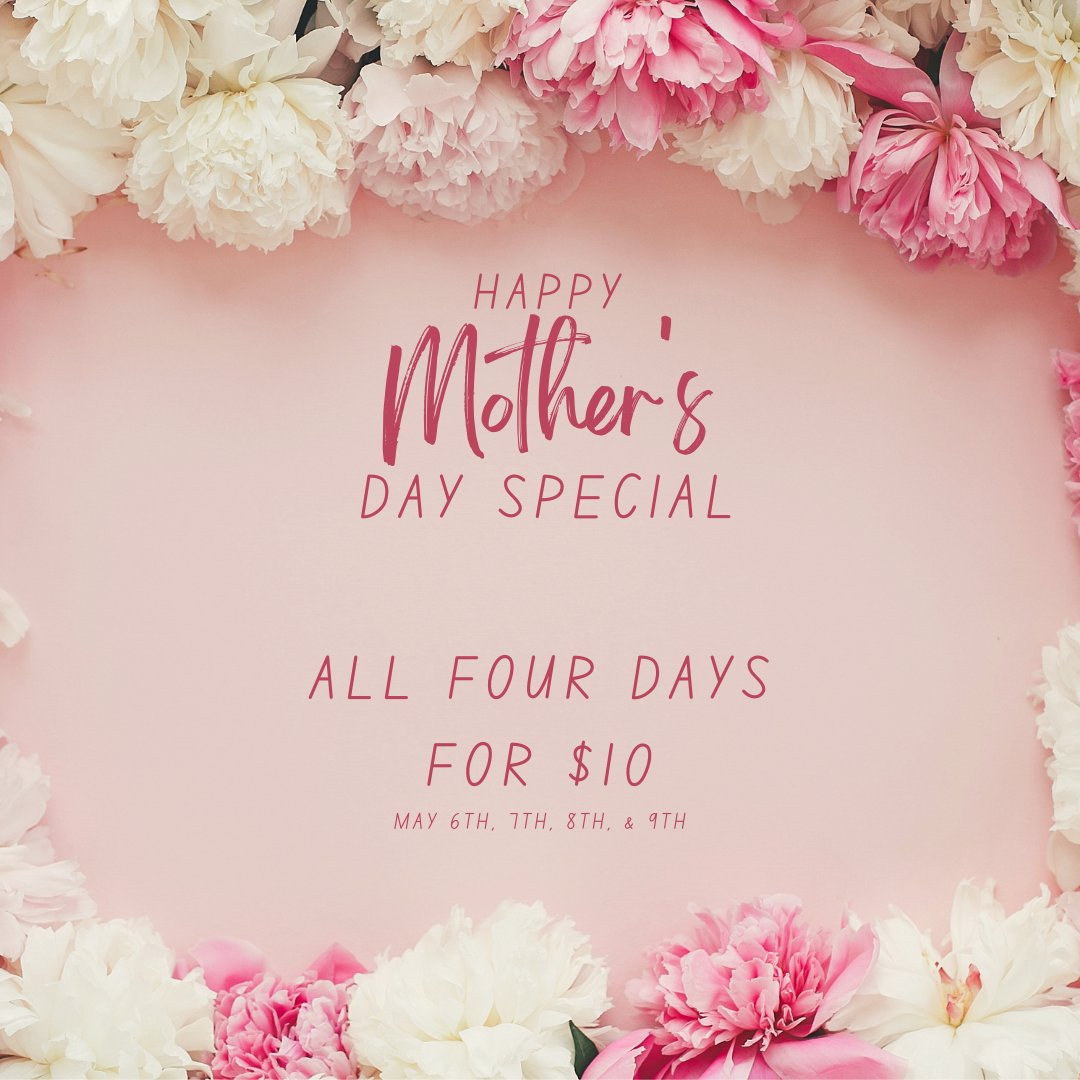 BeachBlvdFlea's tweet photo. Mom's deserve the best! Make sure to stop by and take advantage of our Mother's Day special 
Monday-Thursday / May 6th-9th 💕
All four days for $10 
Book early limited space available

#BeachBlvdFleaMarket #MothersDay #Jacksonville #ShopSmall https://t.co/b1IA9VJXGm