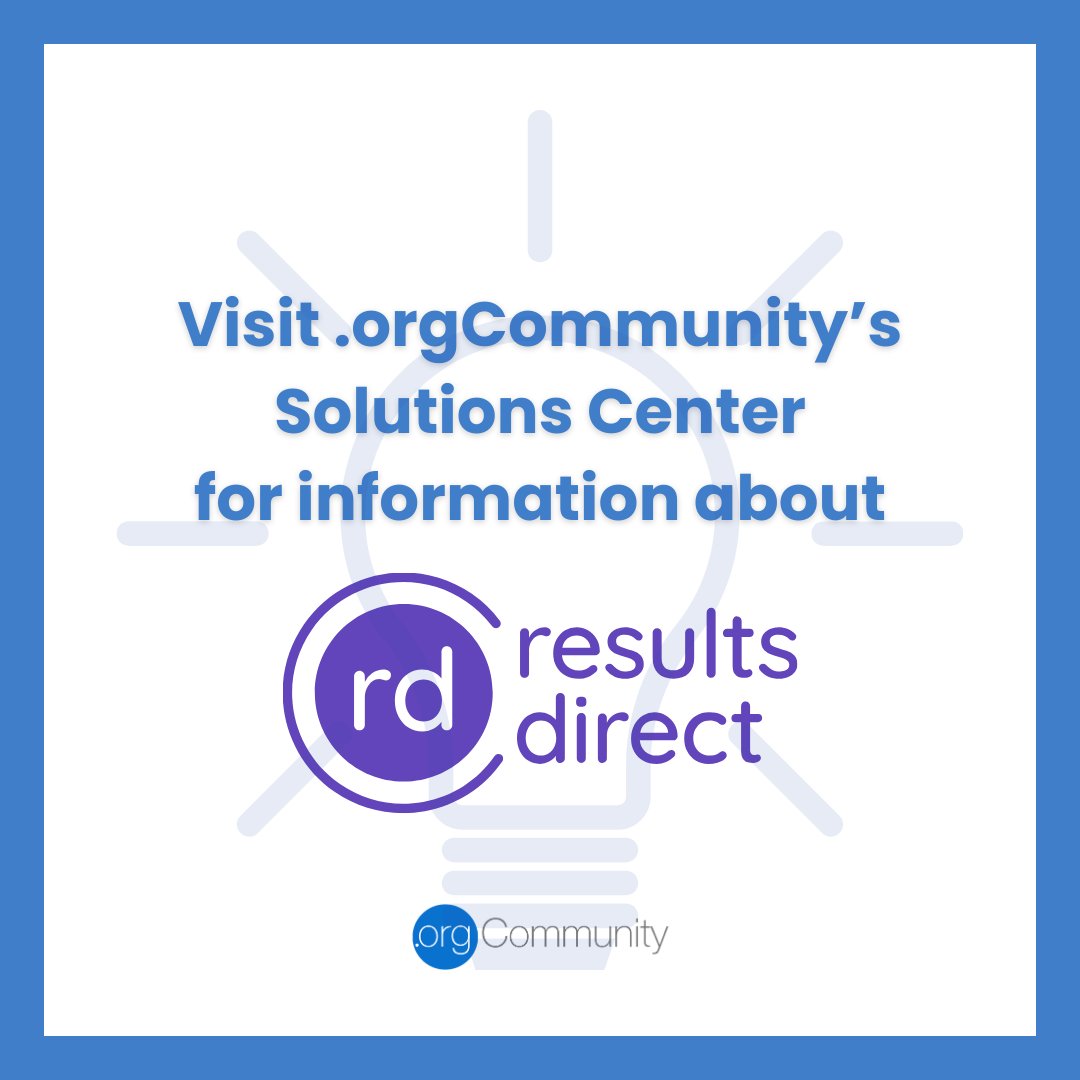 Results Direct is an award-winning and trusted digital partner for 300+ associations. Visit them in the .orgCommunty Solutions Center ow.ly/pnxU50QuXRz

@resultsdirect #orgCommunity #assnchat #associations #digitalleadership