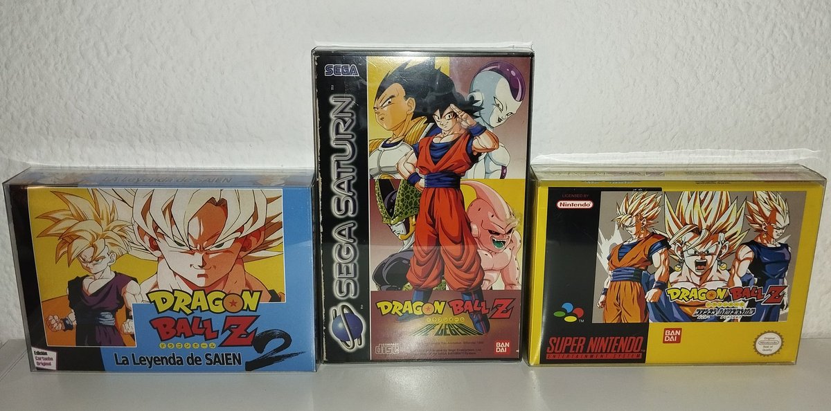 Toca irme a cenar, pero antes una ración de #DragonBallZ de #SuperNintendo y #SegaSaturn. Tres clásicos muy recordados y del que de vez en cuando toca quitarles el polvo. ¿Los conocéis?