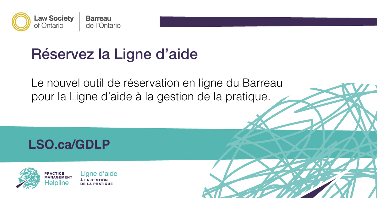 Contacter la Ligne d’aide à la gestion de la pratique est plus rapide et facile que jamais! Programmez un appel au : bookpmh.timetap.com