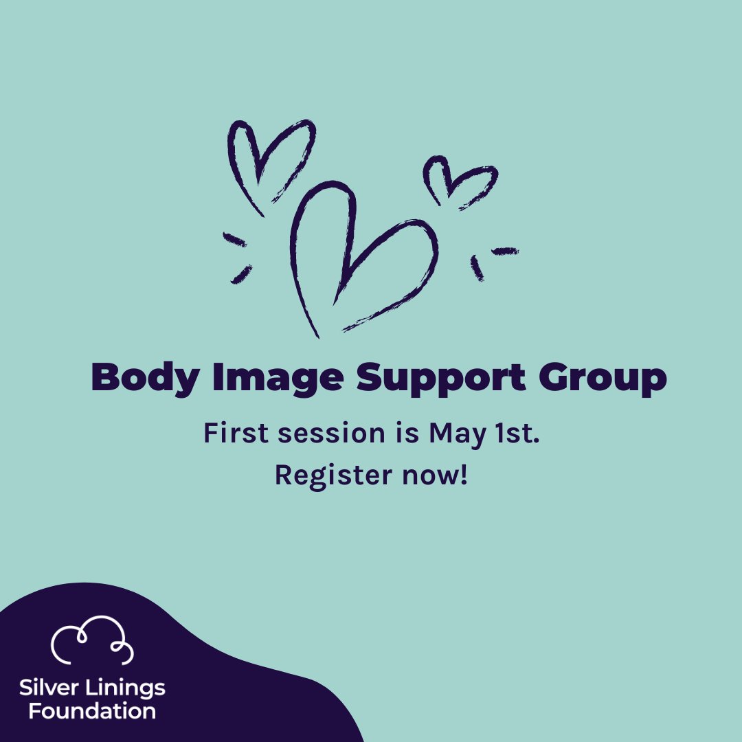 Join our Body Image Support Group that starts May 1st.

silverliningsfoundation.ca/help/client/bo… 

#eatingdisordersupport #edsupport  #eatingdisorderawareness #edrecovery #foodfreedom