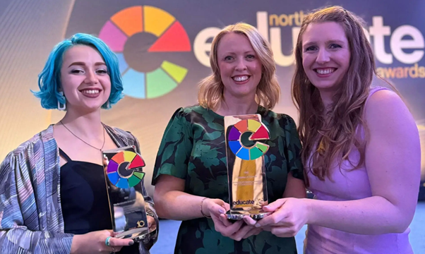 For the second year in a row, @UCLan is celebrating winning in two categories at the Educate North Awards 2024.

Find out more 👉ow.ly/7fif50Rm0Ie

#PrestonHour