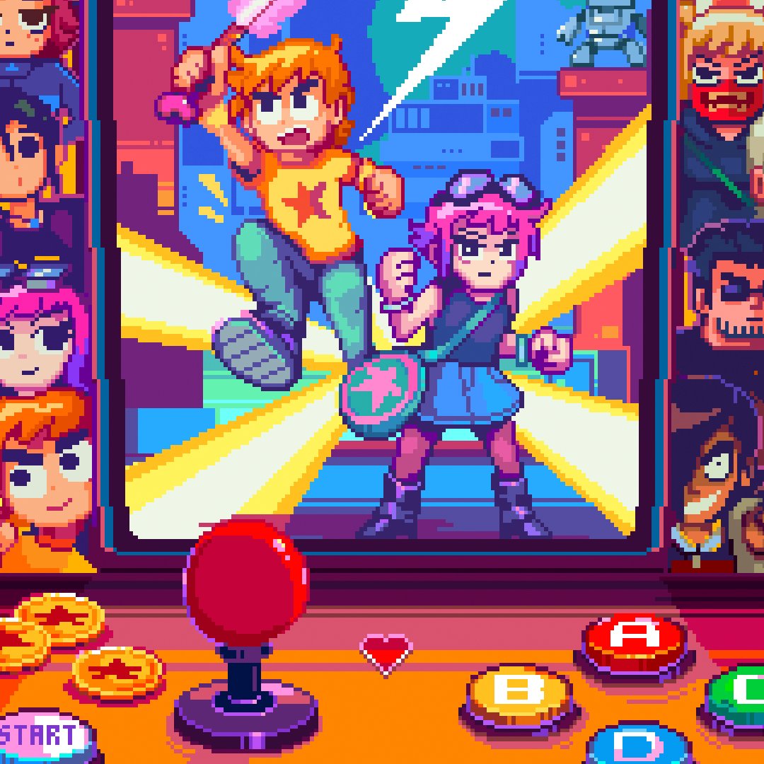 Press start on our new SCOTT PILGRIM TAKES OFF poster from Taipei-based pixel artist @pixeljeff1995. Timed Edition available Tuesday, April 30 at NOON CT through Friday, May 3 at NOON CT. See more at Mondo News (link in bio). #scottpilgrim #ramonaflowers #scottpilgrimtakesoff