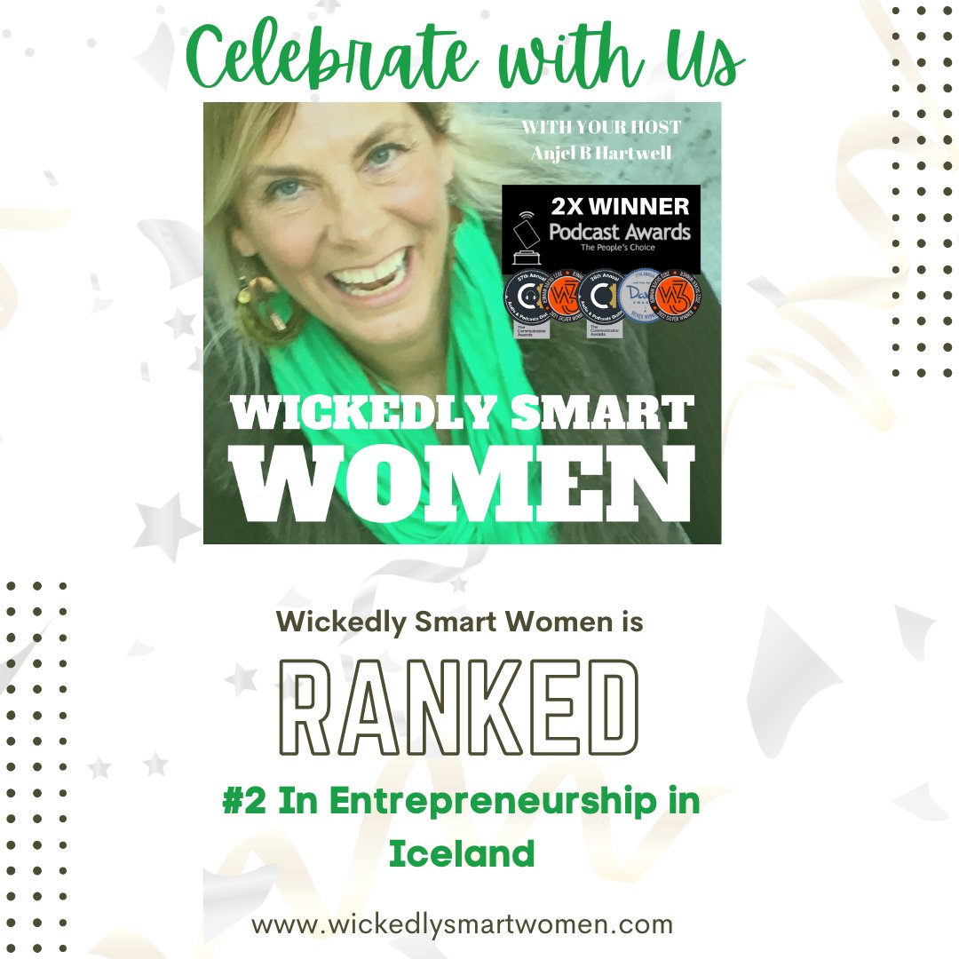 Celebrate with us! 👉 wickedlysmartwomen.com

#ranking #podcaster #podcast #womenpodcaster #empoweredwomen #celebration #wickedlysmartwomen #womeninspiringwomen #womenempoweringwomen #podcast #podcaster #podcastlife #podcastersofinstagram #podcastshow #Iceland