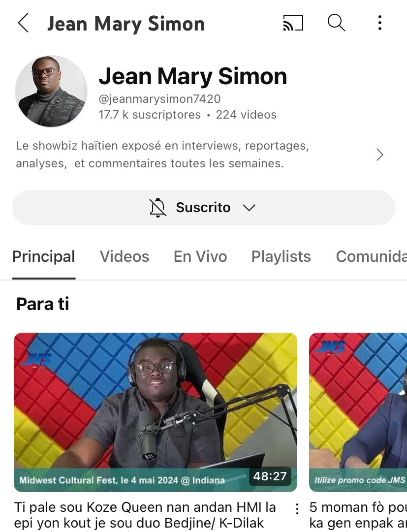 Ou abòne ak Chanèl Youtube JMS la deja?

Siw bezwen tande Bon jan analiz san fòs Kote , se la pouw Branche ✅✅