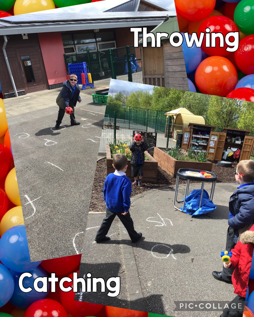 Some amazing throwing and catching outside today. #grossmotorskills