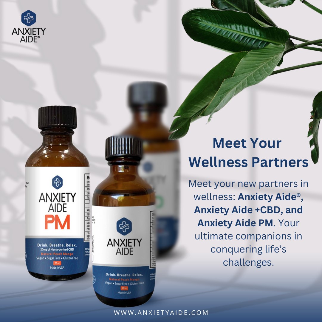 Meet your new partners in wellness: Anxiety Aide®, Anxiety Aide +CBD, and Anxiety Aide PM. Your ultimate companions in conquering life's challenges. 😍

Link in bio 👆

📌anxietyaide.com/product/anxiet… 

#AnxietyRelief #NaturalWellness #PlantPowered #MentalHealthSupport