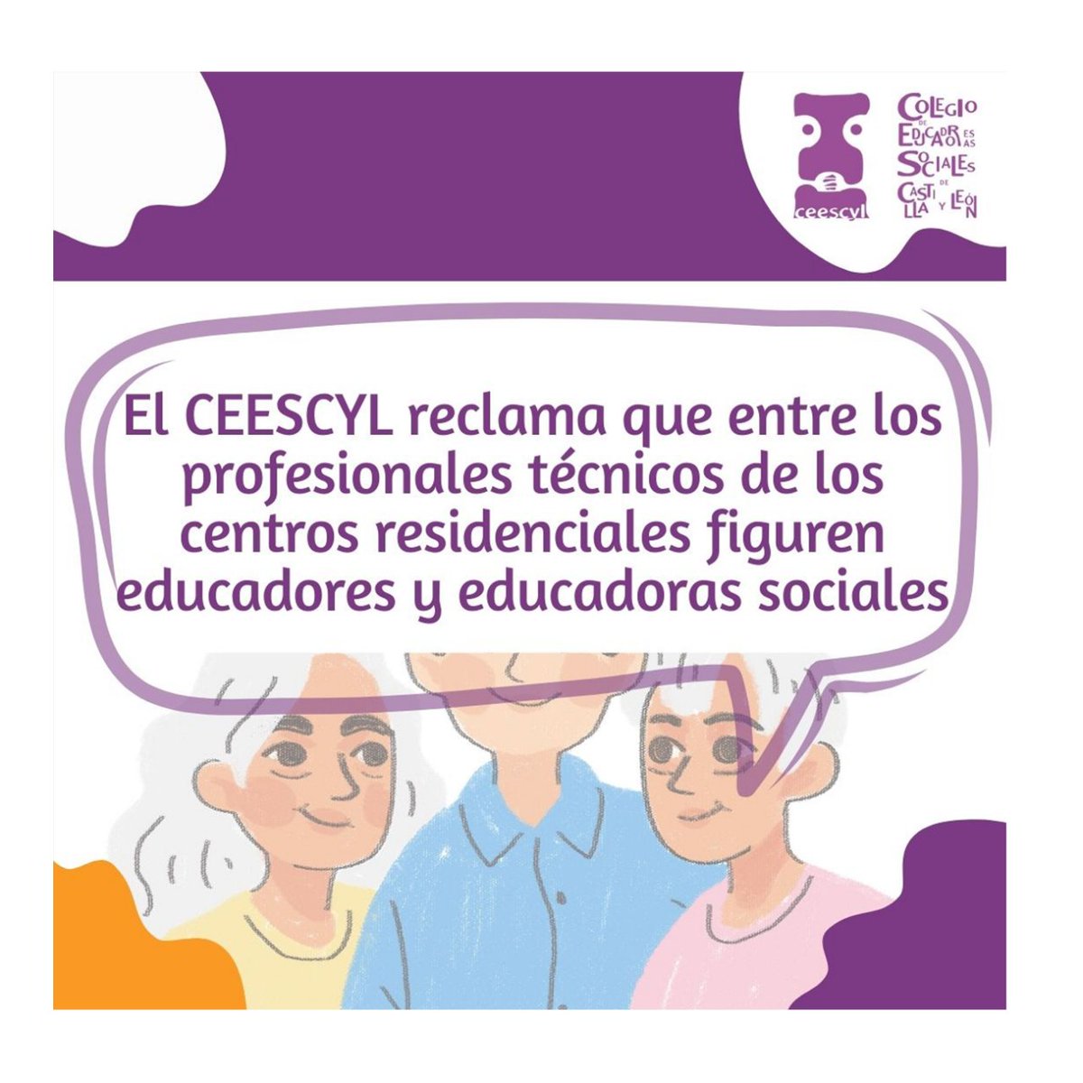 📝 Tras la publicación de la Ley 3/2024, desde el CEESCYL reivindicamos la presencia y actuación de educadores y educadoras sociales en el ámbito de los centros residenciales para las personas mayores. 

#EducaciónSocial #ceescyl #eduso #edsocial