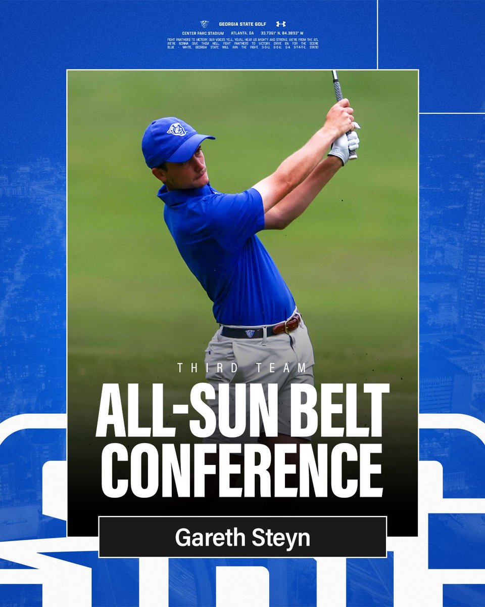 𝗚𝗥𝗘𝗔𝗧 𝗝𝗢𝗕 𝗚𝗔𝗥𝗘𝗧𝗛 👏👏

Gareth Steyn named All-Sun Belt Conference!

#LightItBlue | #SunBeltMG