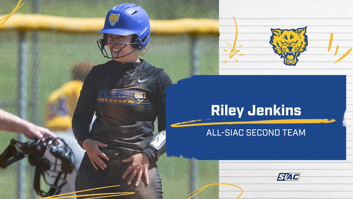 Making her first appearance on the postseason teams, @FVSU_softball's Riley Jenkins earns All-SIAC 2nd Team at Utility Player! Congrats Riley!