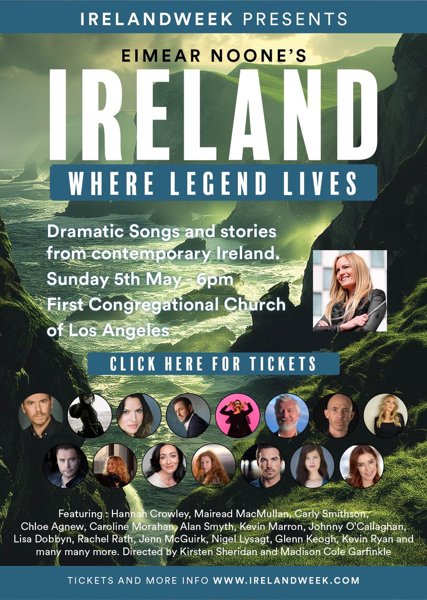 On May 5th, as part of Ireland Week in Los Angeles, through the voices of our actors, singers, songwriters, composers, writers and directors we will celebrate and the cultural ingredients that nourish our native storytelling tongue. Our LA Irish community is just so special...