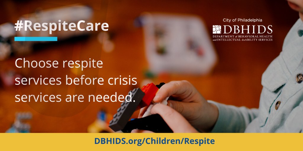 Respite care is short-term care for children ages 6-17. Children with a behavioral health diagnosis are eligible for short-term care. Learn more about our Saturday Respite Care Programs ➡️ DBHIDS.org/children/respi…