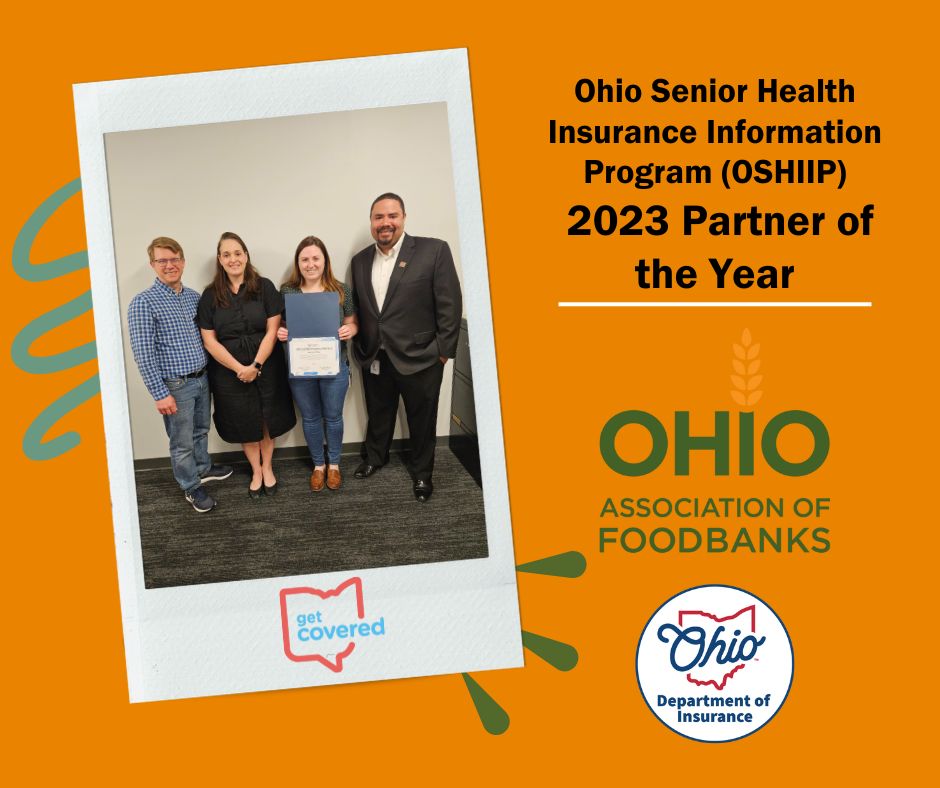 Honored to be named 2023 Partner of the Year for OSHIIP! Big thanks to Ohio Senior Health Insurance Information Program for the recognition. Congrats to our team at OAF! Through initiatives like @getcoveredohio , we're ensuring access to affordable healthcare. #HealthcareAccess