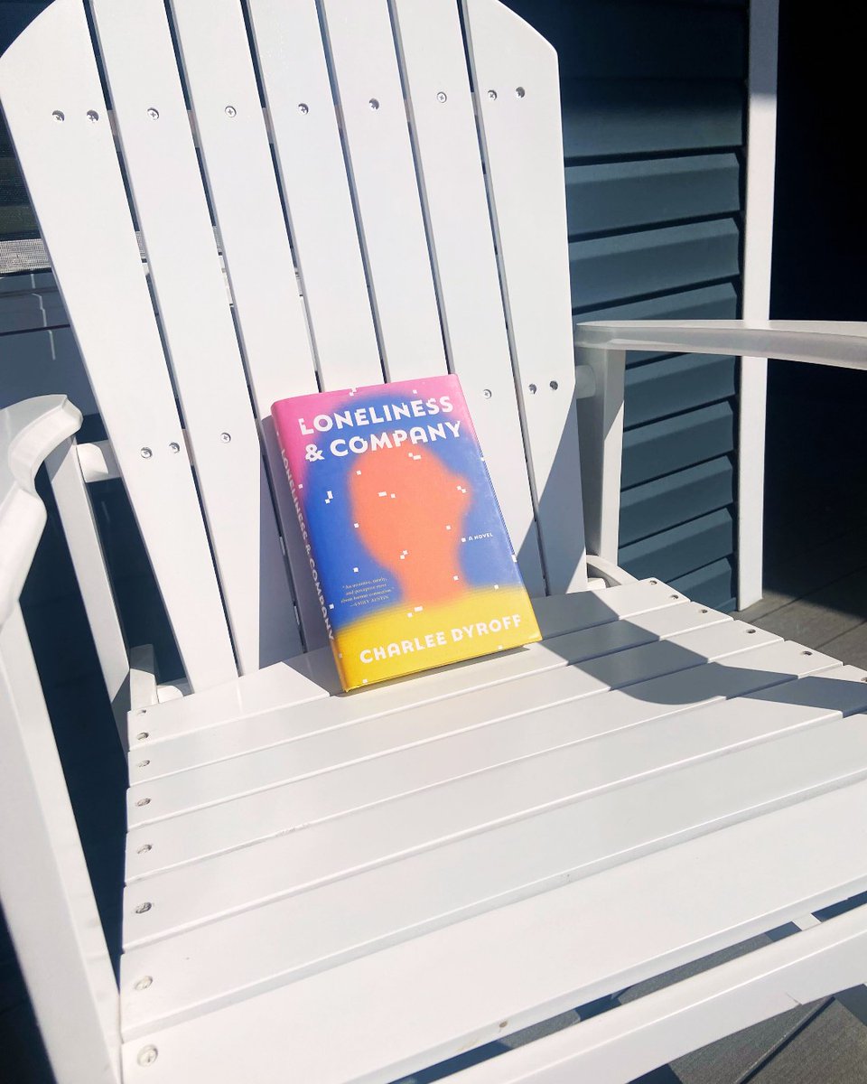 The sun is shining. The sky is blue. It's the PERFECT time to take our new books outside like this amazing debut, Loneliness & Company, by Charlee Dryoff. 📚 Cannot wait to dive in!
