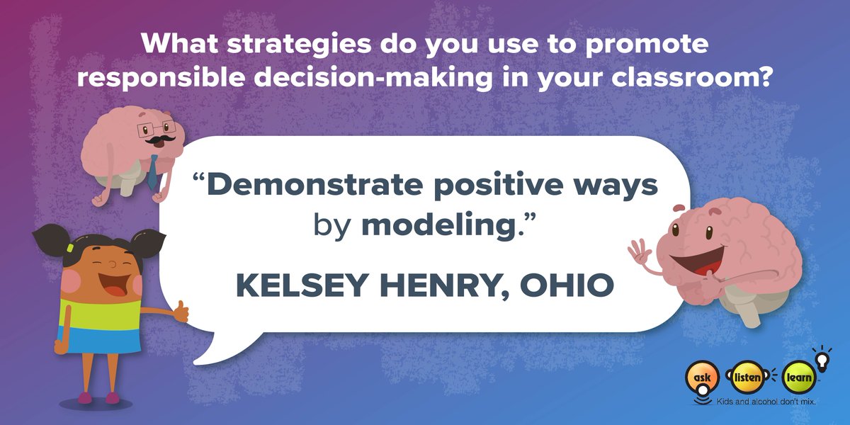 We are wrapping up #AlcoholResponsibilityMonth! We asked health &physical education teachers who attended @SHAPE_America for ways that they promote responsible decision-making in their classrooms. Check out their responses and try them out! bit.ly/3xn6DG4