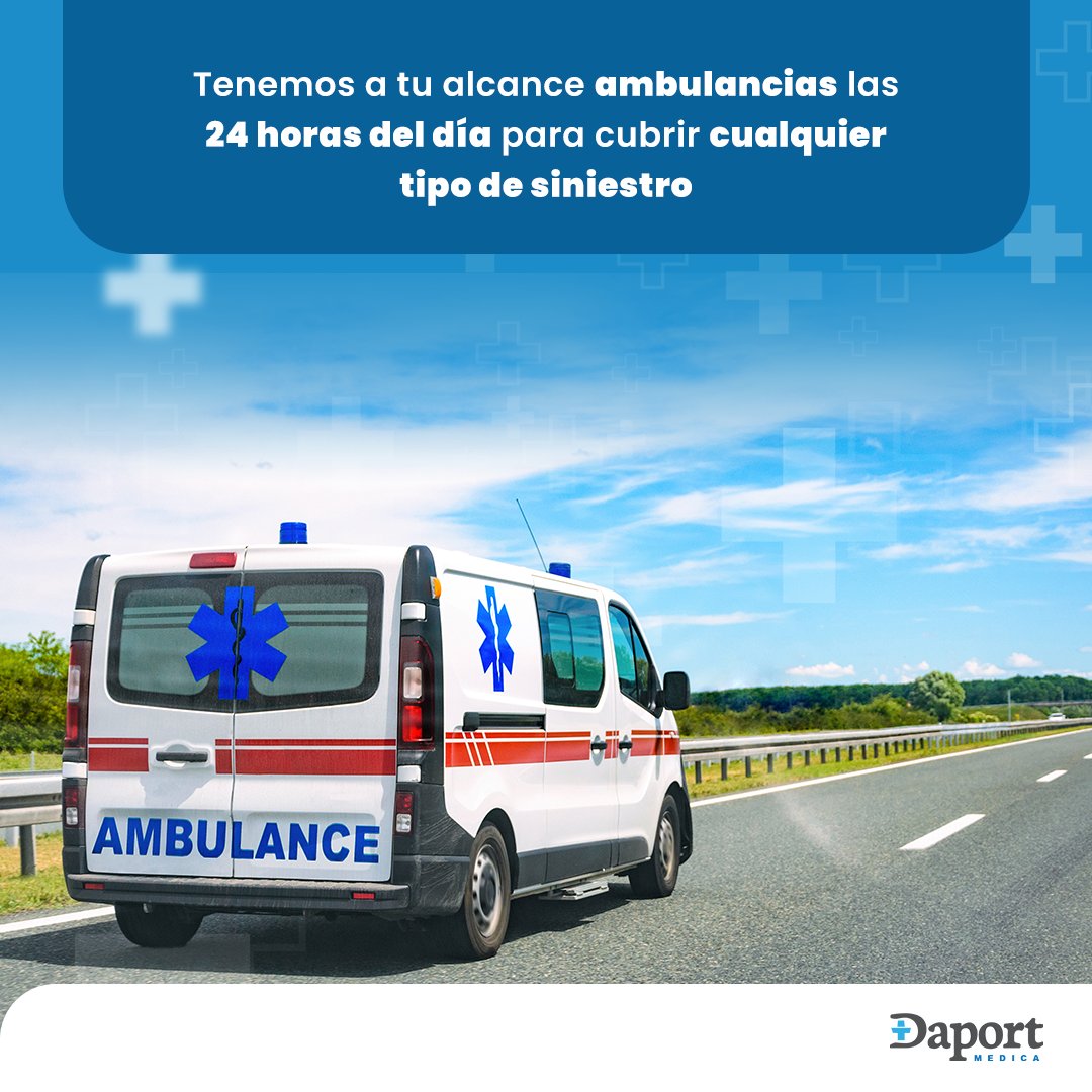 Si necesitas una #ambulancia o quieres tener la seguridad 🙌 de poder contar con ella, nosotros te la aseguramos. 🚑 ¡Conócenos entrando aquí!

medicadaport.com

#Daport #serviciosmédicos #saludybienestar #medicamentos #medicina #médicos #hospitales