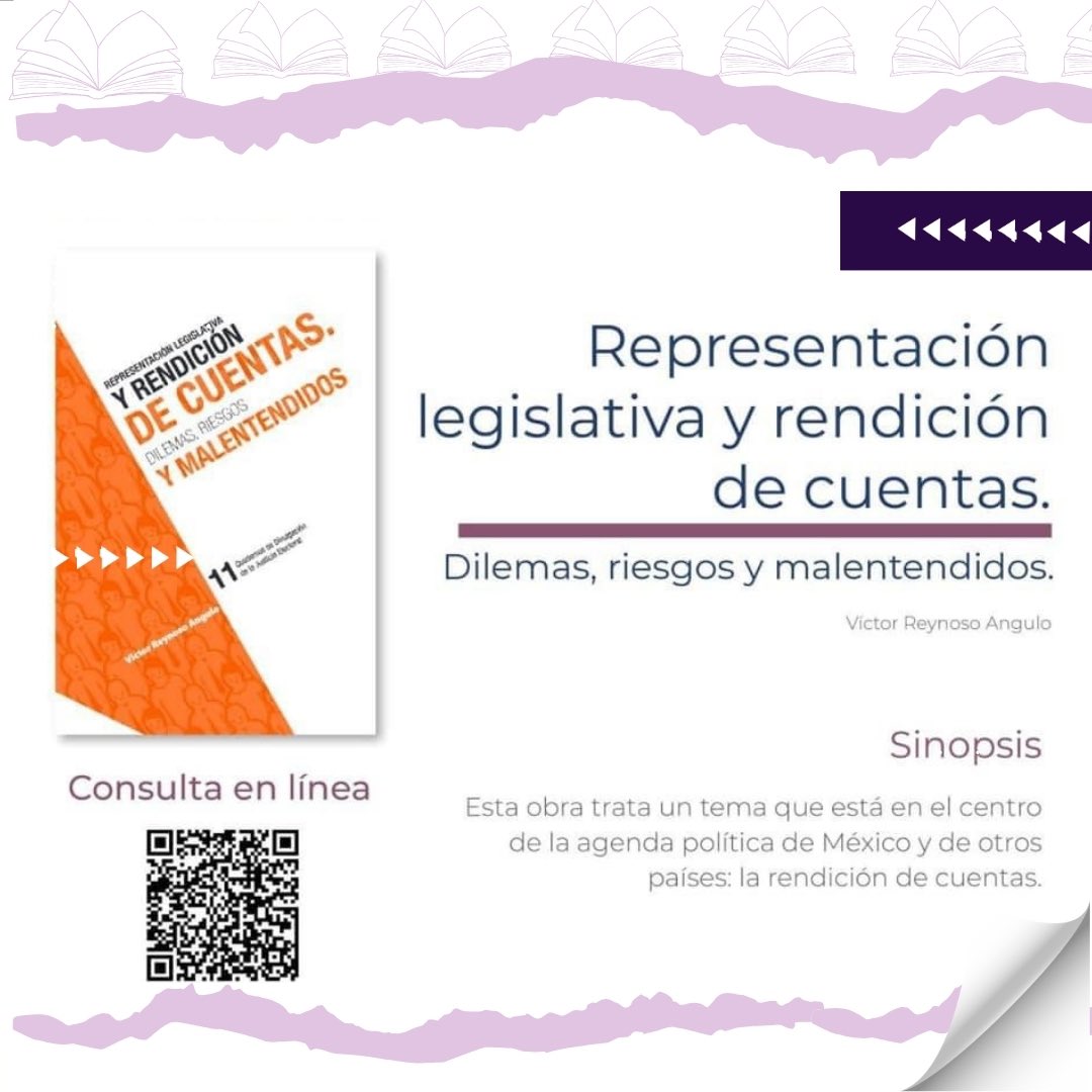 #EditorialTEPJF 📚 || En este libro, Víctor Reynoso Angulo analiza la relación que existe entre la reelección y la rendición de cuentas en el Poder Legislativo. También repasa algunos de los dilemas y malentendidos sobre estos temas.

Se los recomiendo. Pueden descargarlo en: