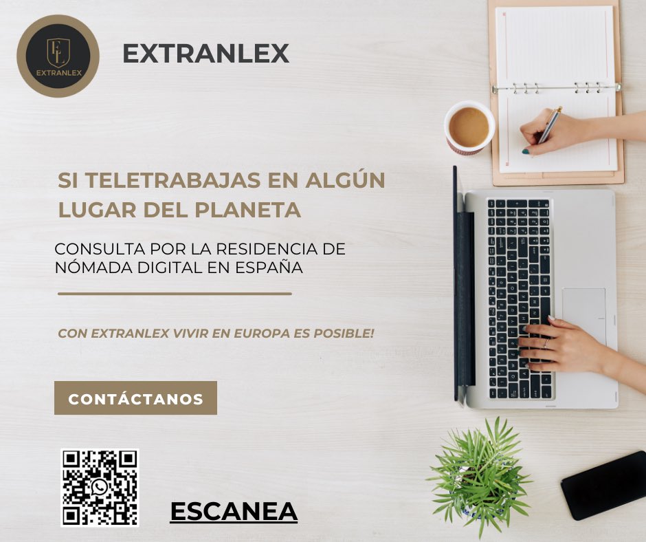 extranlexsl's tweet photo. Si puedes trabajar desde cualquier lugar del mundo solo con acceso a internet, el visado de nómada digital es tu mejor opción. 

Contáctanos, te asesoramos en todo el proceso.    

Con ExtranLex vivir en Europa es posible!

 #viaje #EstiloDeVidaNómada #NómadasDigitale #VidaNómada https://t.co/4oekt4JEHU