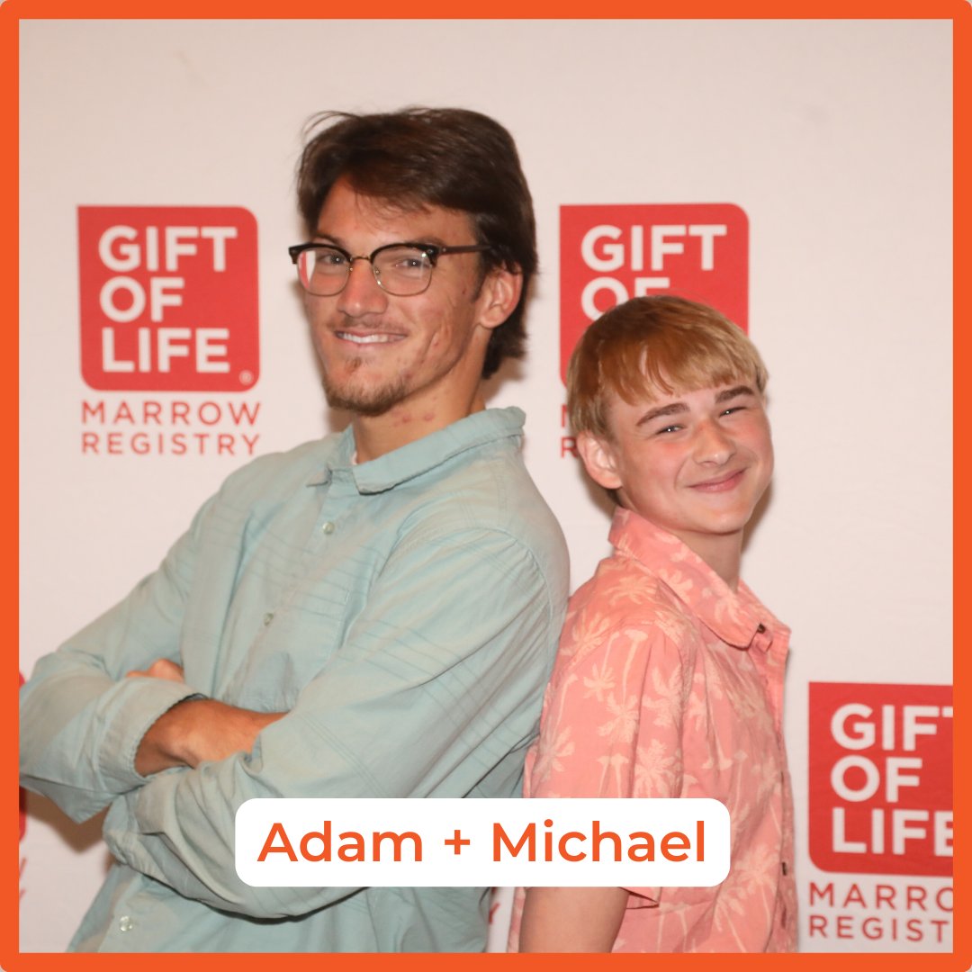 #MatchMonday! During our 2023 CAP Symposium, Michael met the man who gave him the Gift of Life. Adam joined the @GiftofLife Marrow Registry through a swab drive organized for @faumenslax.  To help give someone the Gift of Life visit, bit.ly/3v881M9. #GOLHero #YouCure