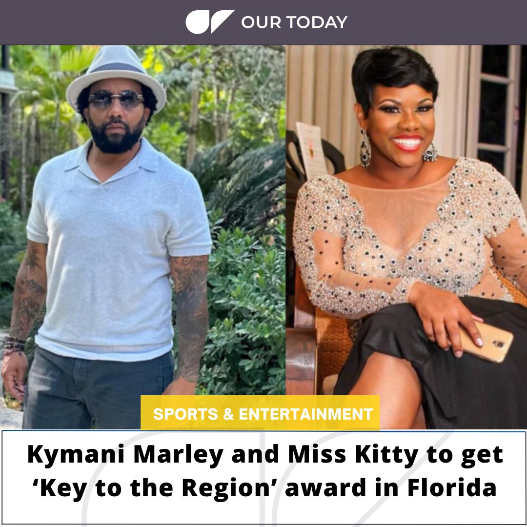 Kymani Marley and Miss Kitty to get ‘Key to the Region’ award in Florida Visit the website to read more⁠: bit.ly/4aXGble ⁠ Photo: Contributed ⁠ Follow us:⁠ Facebook: facebook.com/our.today.news⁠ YouTube: OurToday⁠ X: Our_Today_News⁠ Instagram: @our.today⁠ ⁠ #OTNews