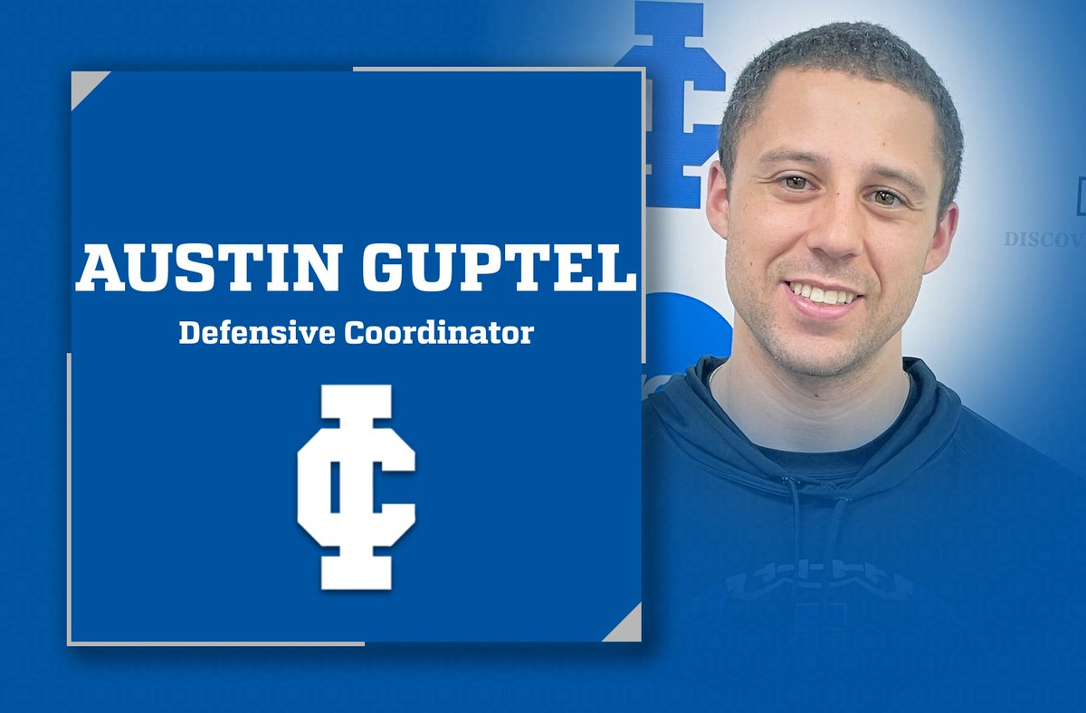 FB | Austin Guptel has been hired as the defensive coordinator for the Illinois College football program.

illinoiscollegeathletics.com/news/2024/4/29…

#GoBlueboys #ICAthletics