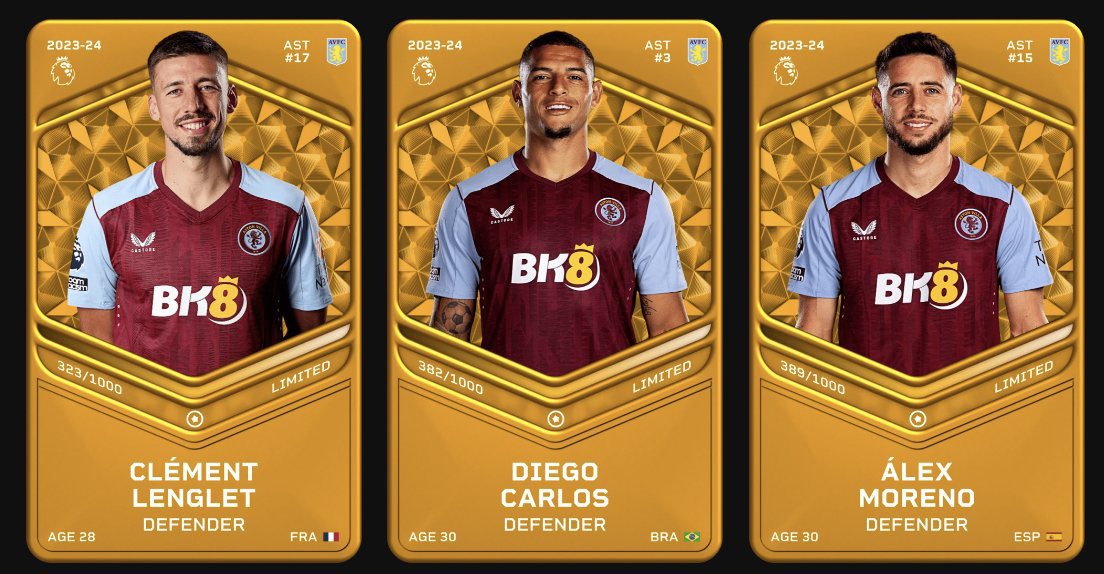 Sorare Giveaway on Aston Villa Trio😍 To enter: - Repost - Like - Join The Discord (you’ll also get a free gold card guaranteed) Winner for the villa cards picked tuesday discord.gg/Rqh3tFB6