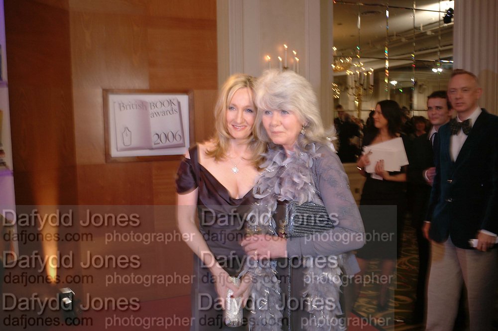 J.K. Rowling and author Jilly Cooper (17th Annual Book Awards, March 2006)