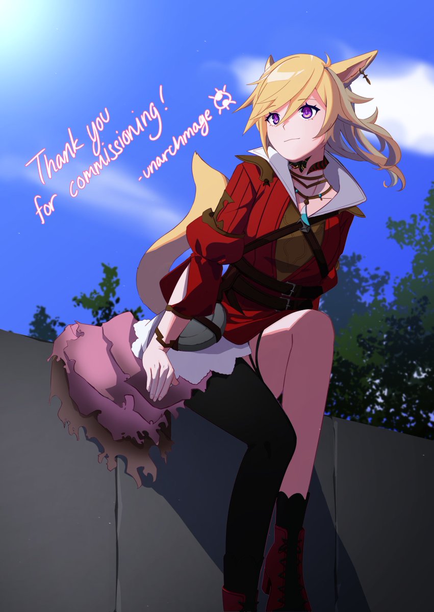 Thank you so much to the wonderful @.unarchmage for the wonderful art of my FFXIV character <3