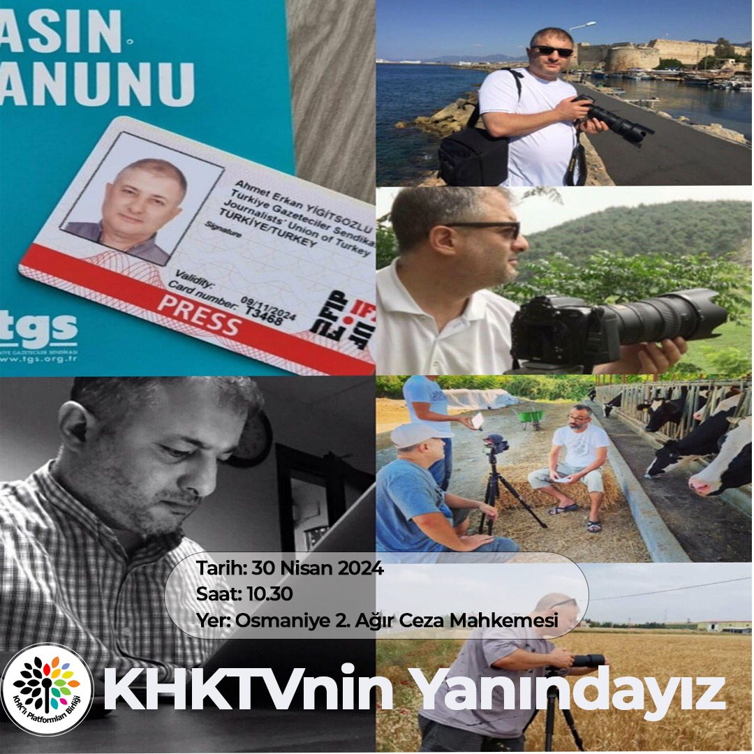 Gazeteci @freelancer080 ın davası, bütün medya araçları egemenlerin eline geçirilip halk ile aramıza konulan bariyeri aşan @khktelevizyonu davasıdır❗ Anayasa, Madde 28: Basın hürdür, sansür edilemez ❗ #Anayasa nın yanındayız KHKTVnin Yanındayız @adalet_bakanlik @AYMBASKANLIGI