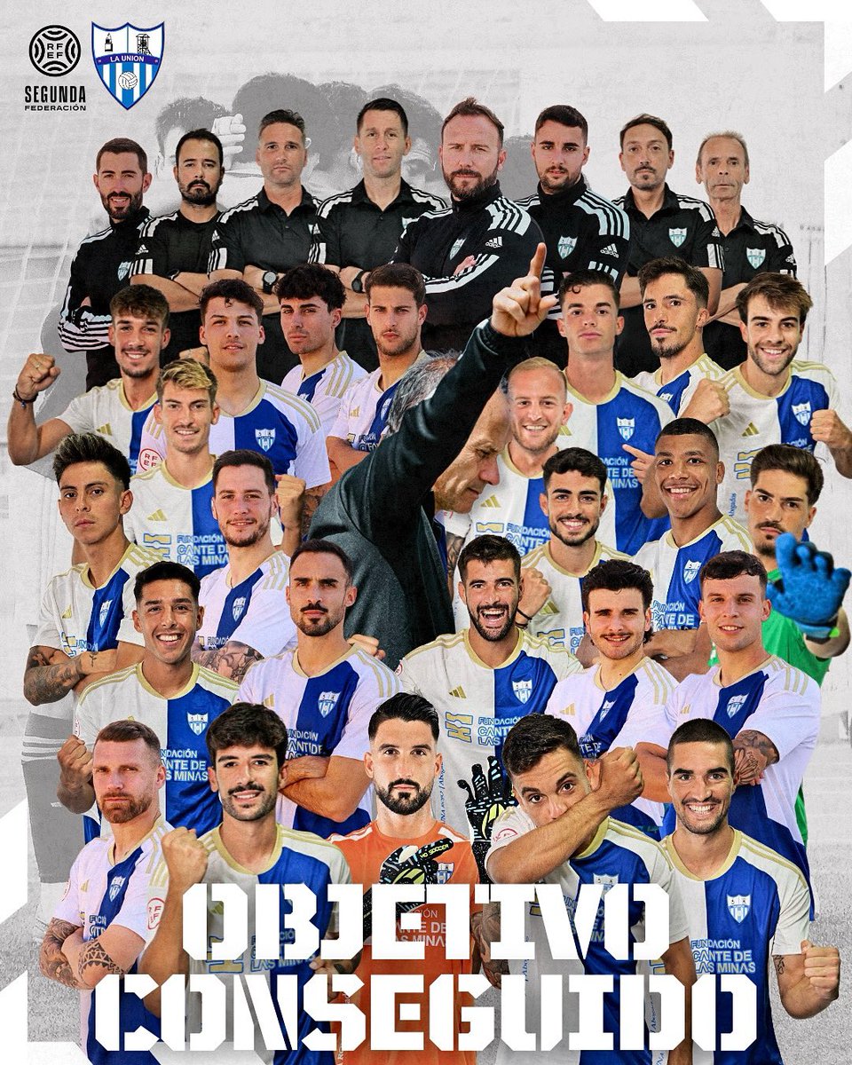 ¡𝗢𝗕𝗝𝗘𝗧𝗜𝗩𝗢 𝗖𝗢𝗡𝗦𝗘𝗚𝗨𝗜𝗗𝗢, 𝗦𝗢𝗠𝗢𝗦 𝗗𝗘 𝟮ª 𝗥𝗙𝗘𝗙 𝗨𝗡 𝗔𝗡̃𝗢 𝗠𝗔́𝗦! 💙🤍

Habéis hecho 𝗵𝗶𝘀𝘁𝗼𝗿𝗶𝗮 de este Club, 𝗚𝗥𝗔𝗖𝗜𝗔𝗦 a todos los que habéis formado parte de esta gran familia. 

SOIS ENORMES 💙🤍💙🤍💙🤍

#ContraTodoYTodos #SomosSegundaRFEF