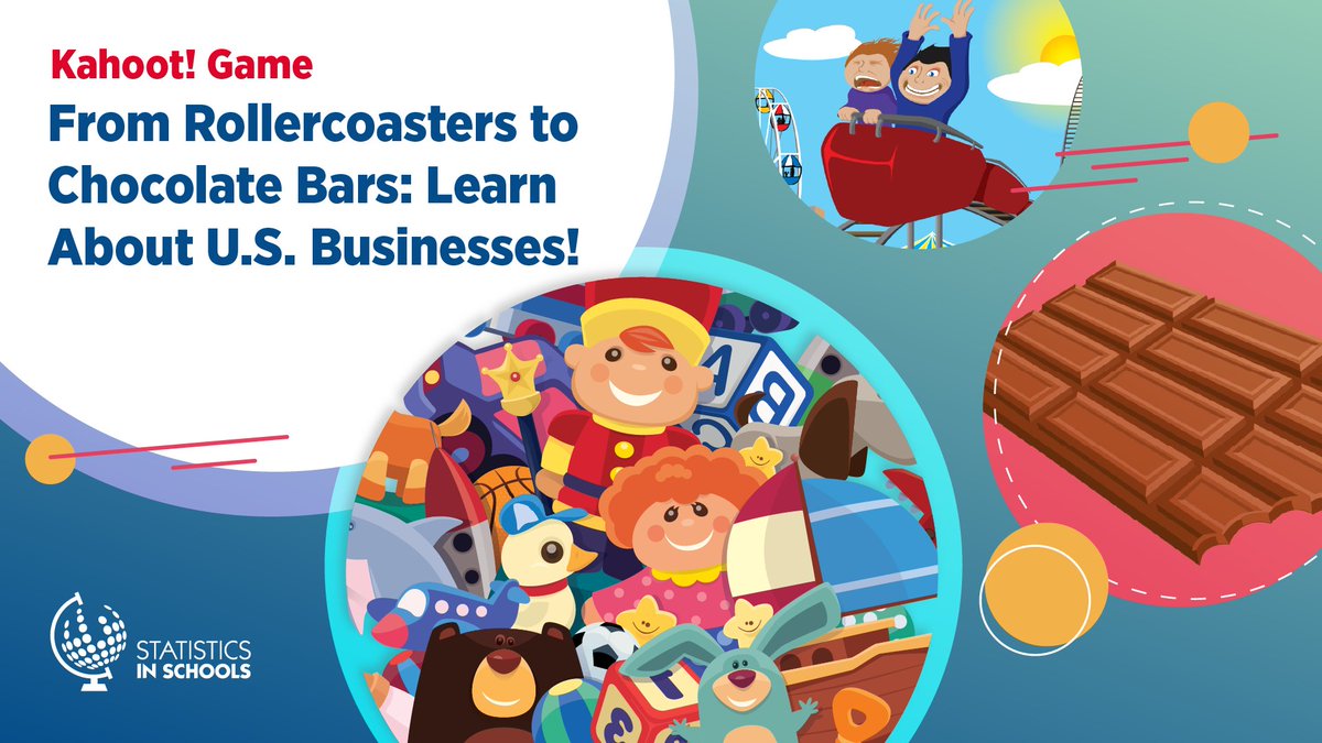 This #NationalSmallBusinessWeek, check out #CensusData on a variety of U.S. businesses with our #StatsInSchools @Kahoot game. Discover how many amusement parks, fast-food restaurants, and zoos there are in the U.S. Play: create.kahoot.it/details/0d3d82…